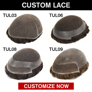 Passen Sie ein Full Lace- oder Lace + Skin-Hybrid-Haarsystem an
