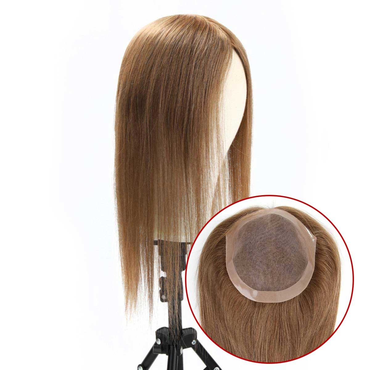 TUW25 Mono Hair Pieces for Women's Thinning Hair | Non Surgical Hair Replacement for Women