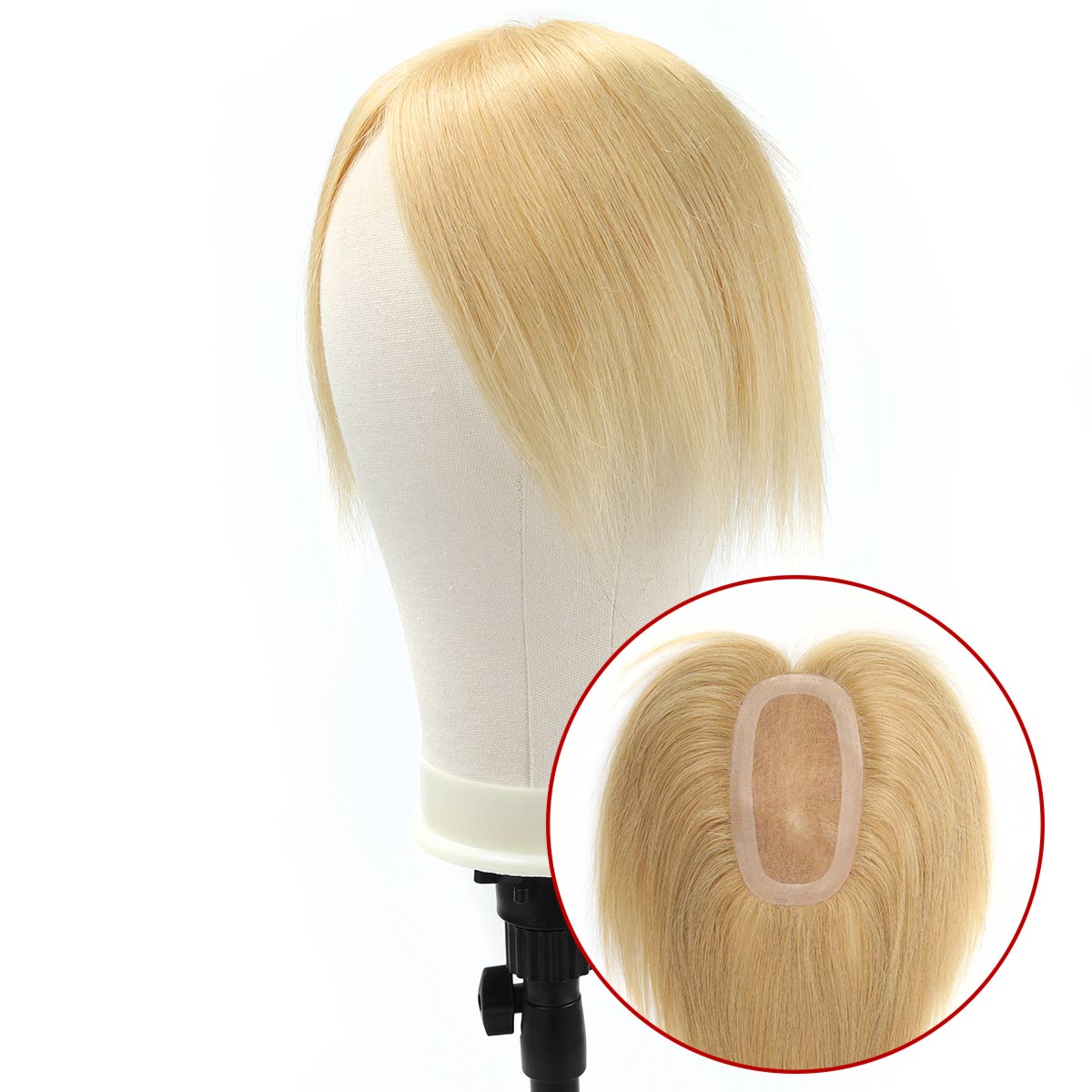 TUW26 Human Hair Mono Topper | Hair Pieces for Women with Thinning Hair