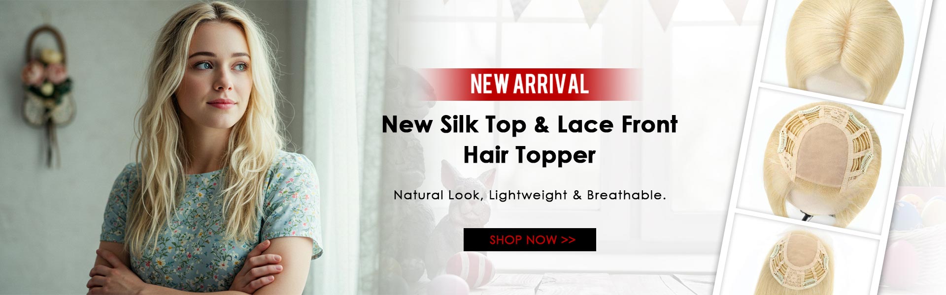 TUW21 Silk Top Hair Topper | Women's Hairpiece for Thinning Hair