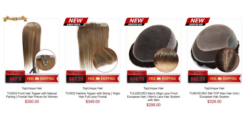 TopUnique Hair 2026 New Arrivals: Premium European Hair Wigs for Men & Frontal Hair Pieces for Women