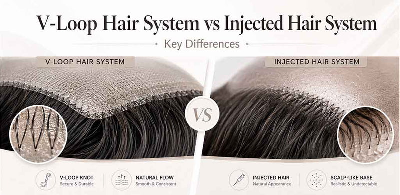 V-Loop Hair System vs Injected Hair System: Key Differences