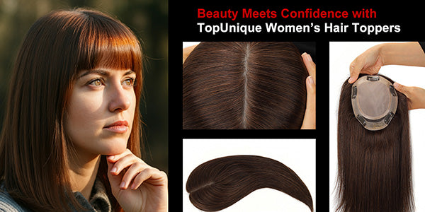 Elevate Your Style with the TUW02 Hair Topper: The Ultimate in Natural Beauty