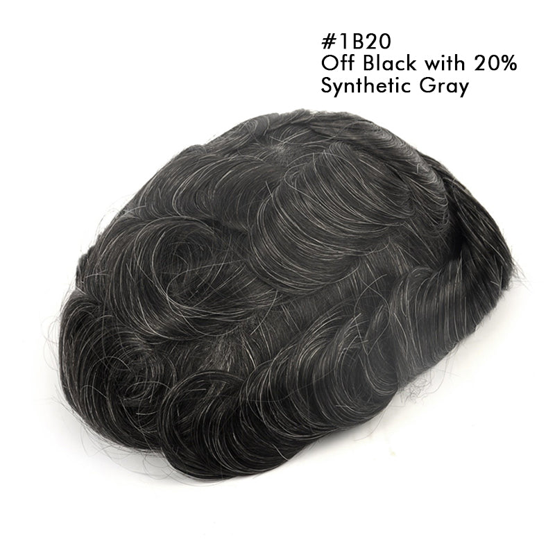 TUS02 0.06-0.08mm Skin Hair Units for Men | Glue on Hair Piece