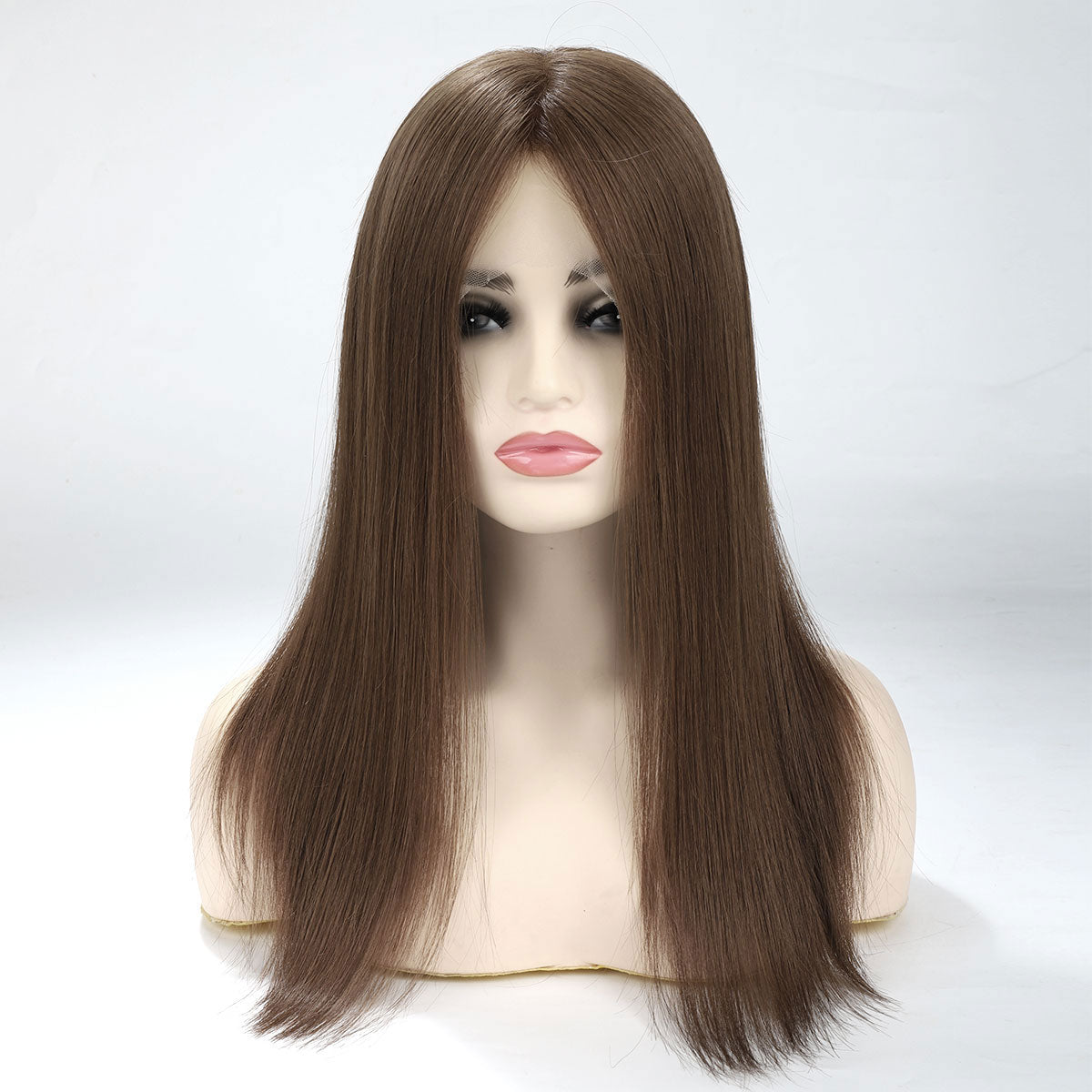4-3 #4 18" M TUWG02 Lace Front Glueless Wig | Double Drawn Wefted Wig | High End Jewish Wig