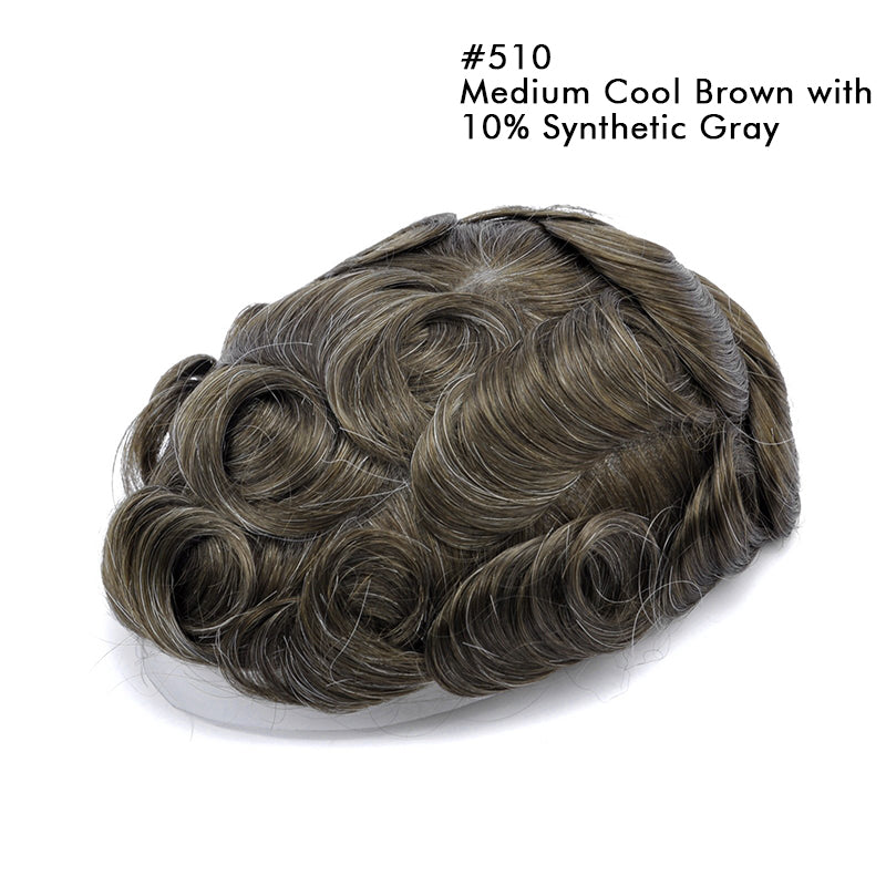 TUS02 0.06-0.08mm Skin Hair Units for Men | Glue on Hair Piece