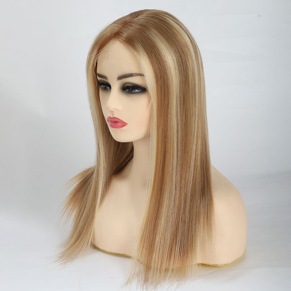 T8A-P8A1001 #T8A-P8A 1001 Virgin Hair TUWG06 Swiss Lace Front Wigs | Rooted and Mixed Blonde Wig