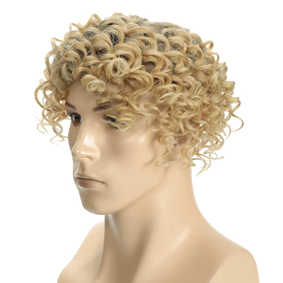 TMCM635Men_sCurlyHairToupee_1 TMCM635 Men's Curly Hair Toupee | Human Hair PU Hair System