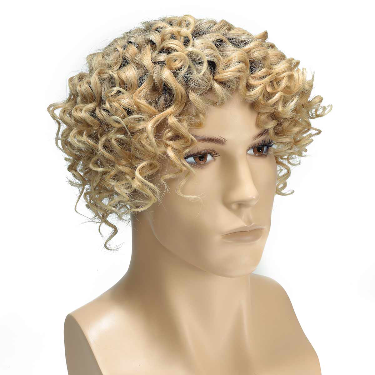 TMCM635Men_sCurlyHairToupee_3 TMCM635 Men's Curly Hair Toupee | Human Hair PU Hair System