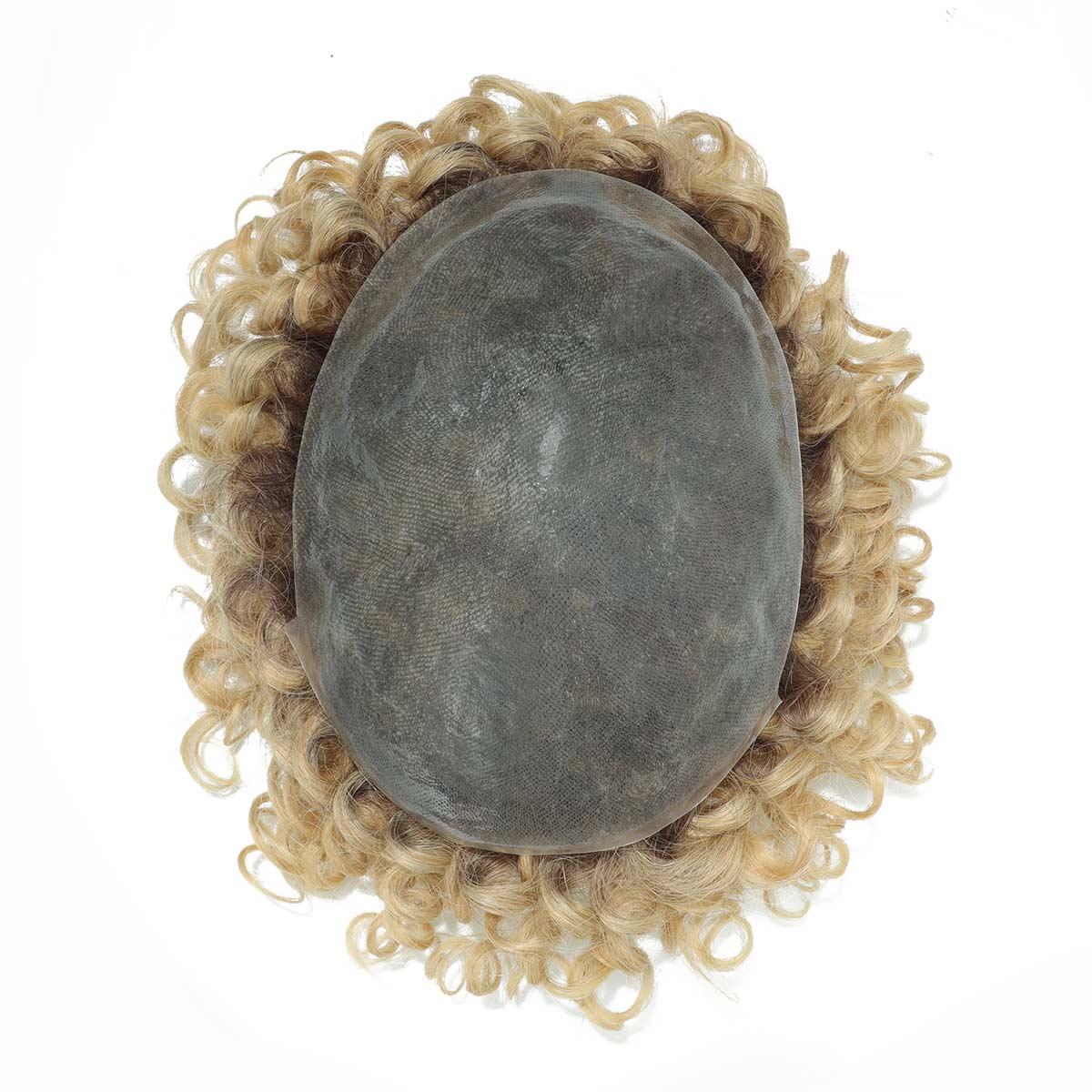 TMCM635Men_sCurlyHairToupee_8 TMCM635 Men's Curly Hair Toupee | Human Hair PU Hair System