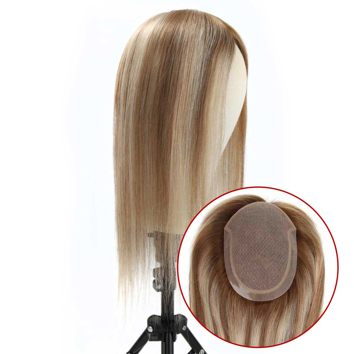 TUW24 Silk Hair Topper | Hairpieces for Women Virgin Hair