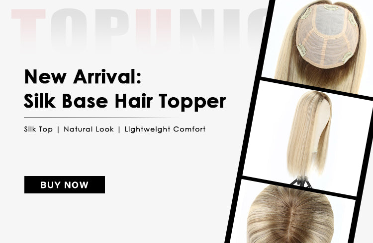 TUW16 Silk Base Hair Topper | Hair Topper for Thinning Crown