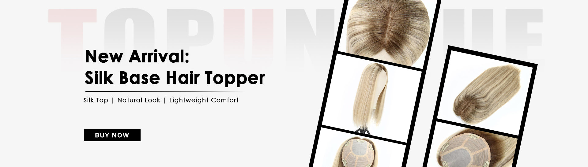 TUW16 Silk Base Hair Topper | Hair Topper for Thinning Crown