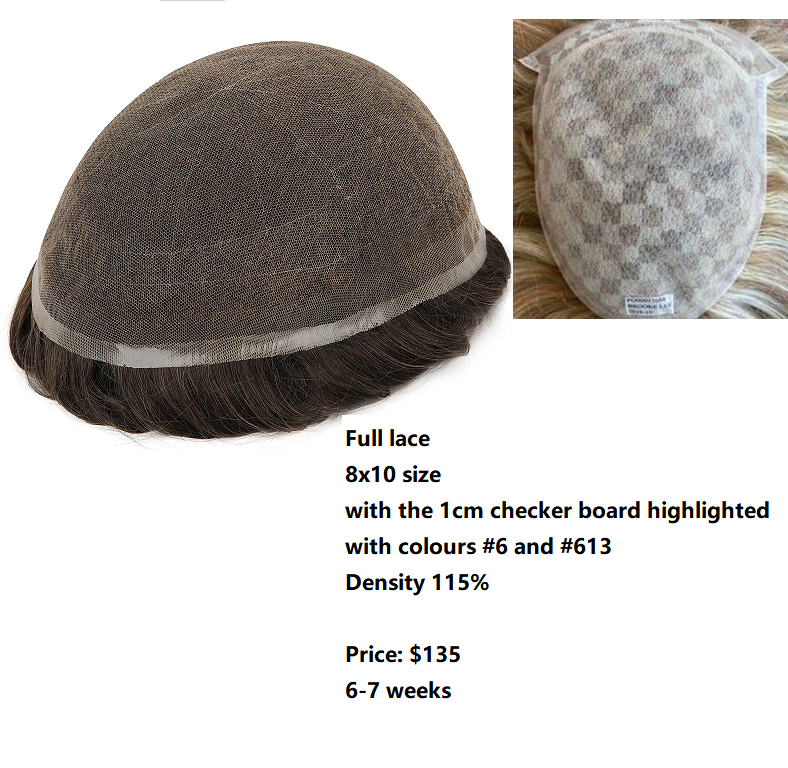 TMCM607 - Custom order Full lace Checkerboard #6 & #613