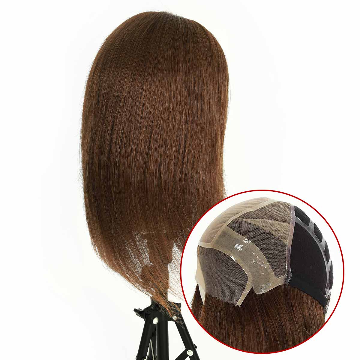 TUWG05 Full Lace Human Hair Wigs | Silk Top Wigs for Cancer Patients